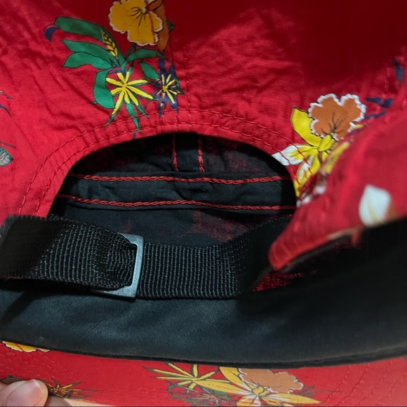 Obey logo patch tree patterned 5-panel strapback adjustable cap - Picture 4 of 6